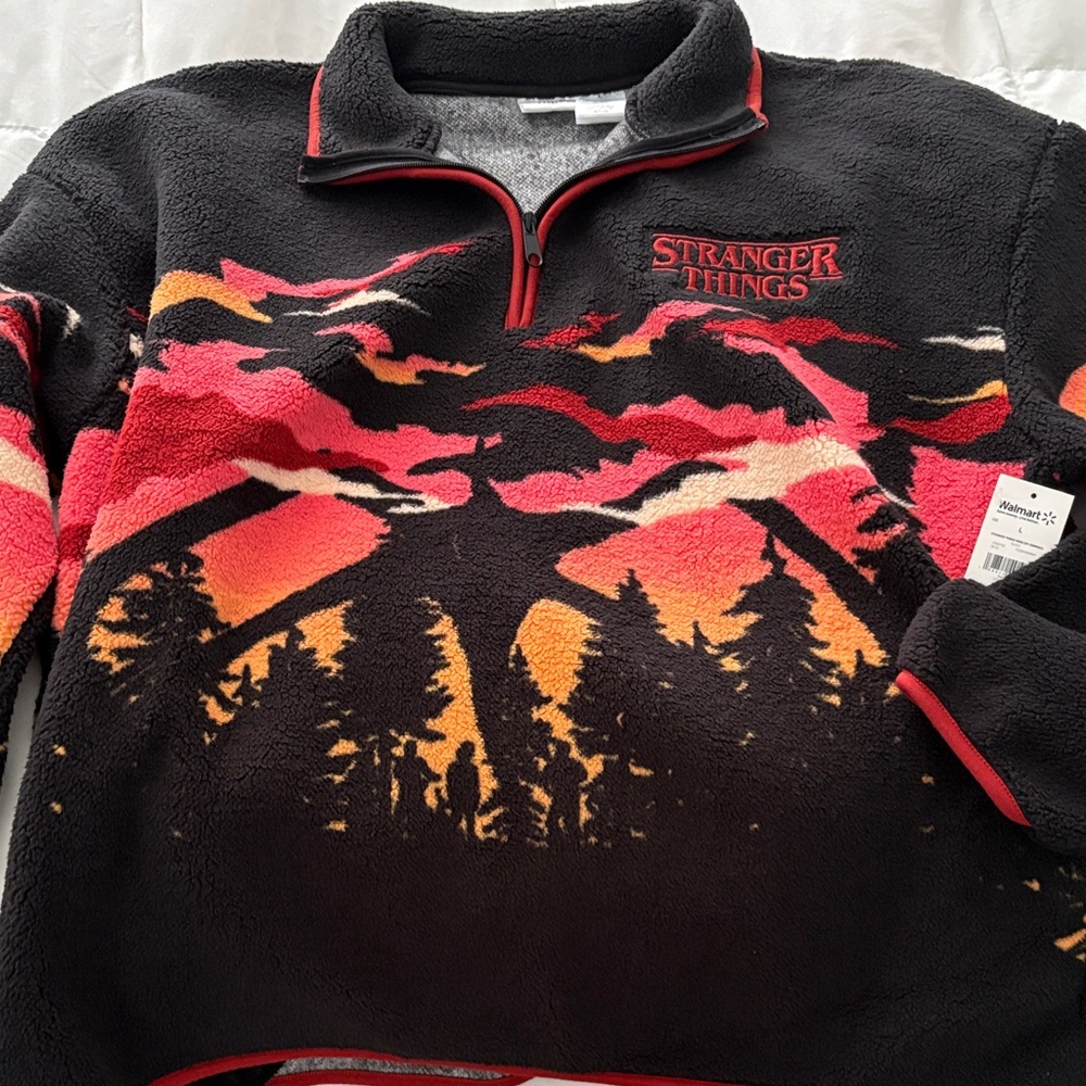 Netflix Stranger Things Zip Up Sweater